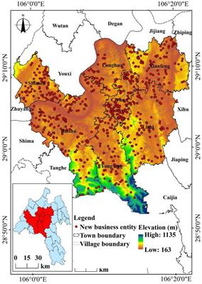 The multidimensional development index of new agricultural business entities in mountainous and hilly areas based on the projection pursuit evaluation model: evidence from household survey data in the modern agricultural Park of Jiangjin district, Chongqing